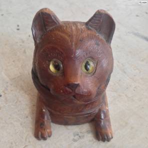 19th Century Cat Ink Well